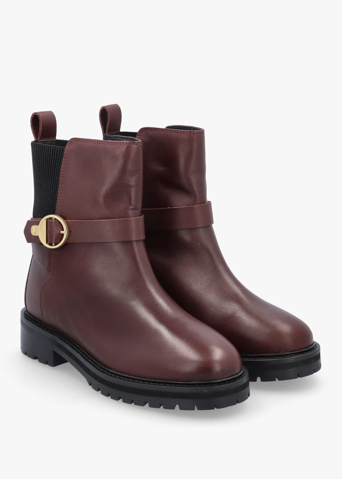 Barbour Alexandra Merlot Leather Ankle Boots