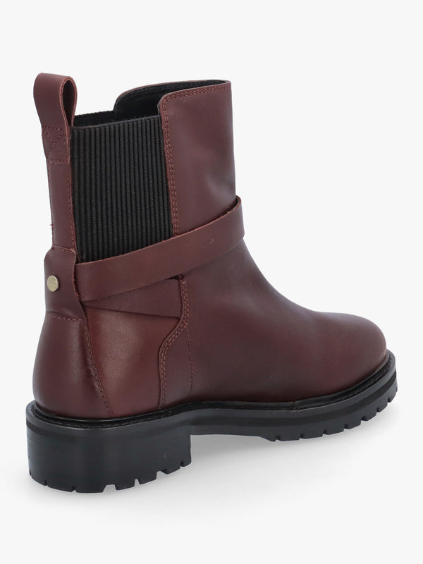Barbour Alexandra Merlot Leather Ankle Boots