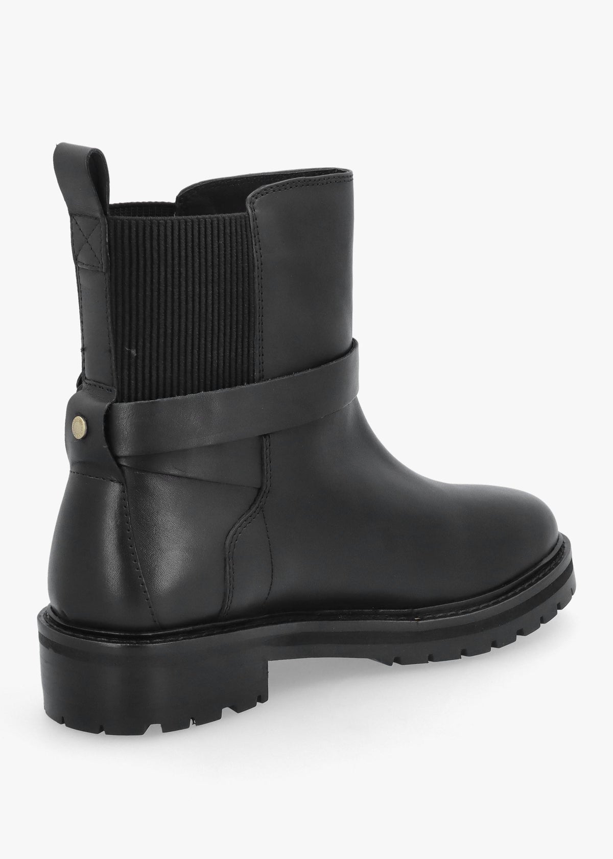 Barbour Alexandra Black Leather Ankle Boots