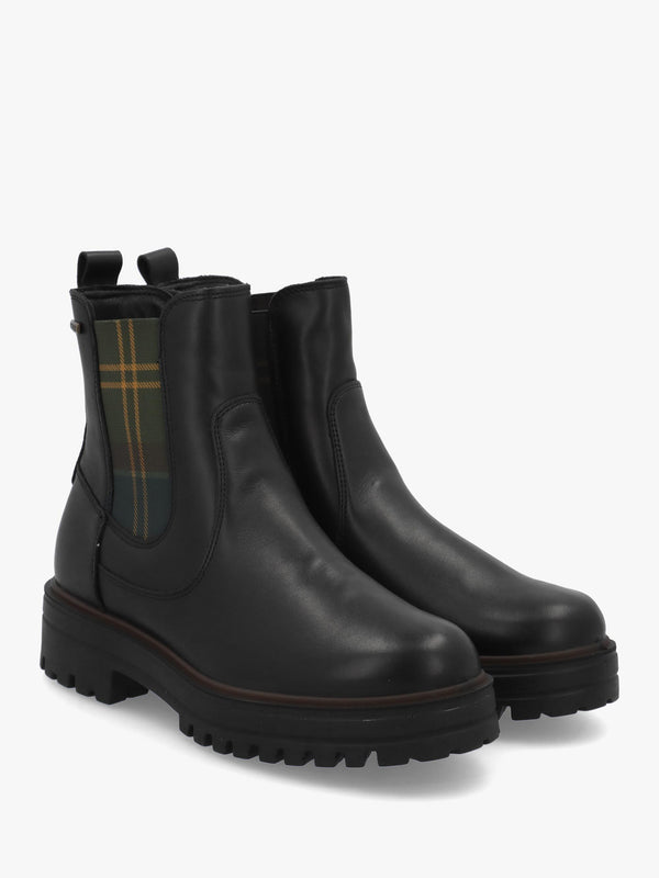 BARBOUR AMBERLEY CHELSEA BOOT - Black Leather