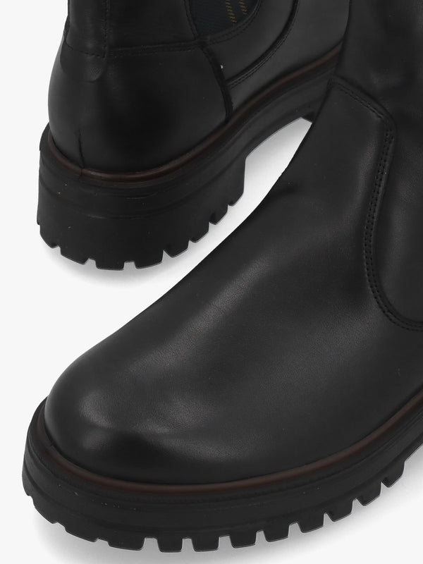 BARBOUR AMBERLEY CHELSEA BOOT - Black Leather