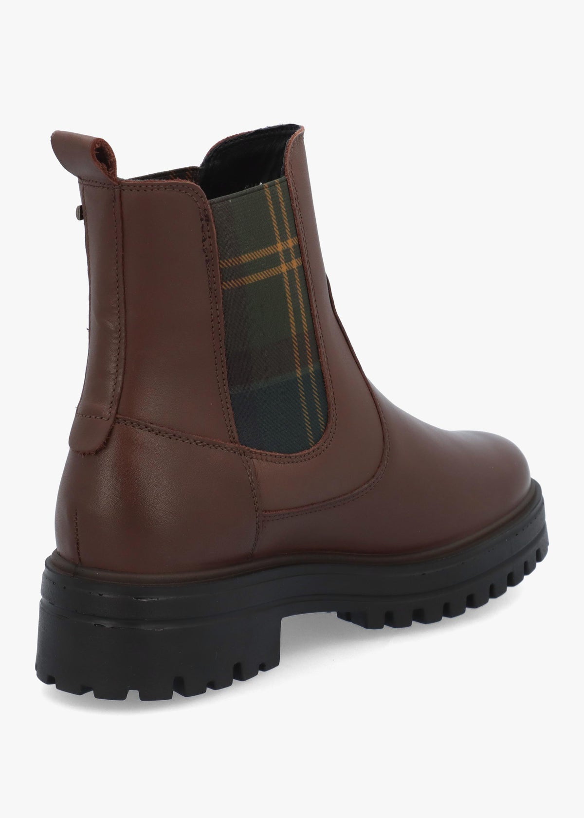 Barbour Amberley Waterproof Dark Tan Leather Chelsea Boots