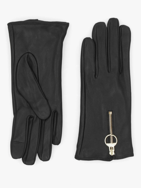 Barbour Arlene Classic Black Leather Gloves