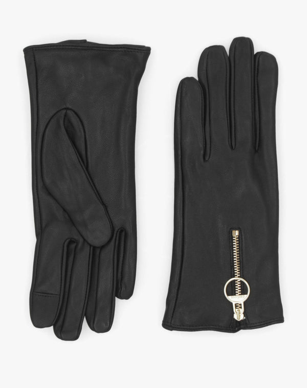 Barbour Arlene Classic Black Leather Gloves