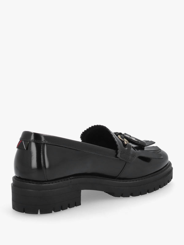 Barbour Ava Black Leather Loafers