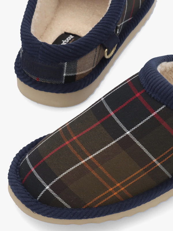 BARBOUR CORBRIDGE SLIPPER - Khaki Fabric