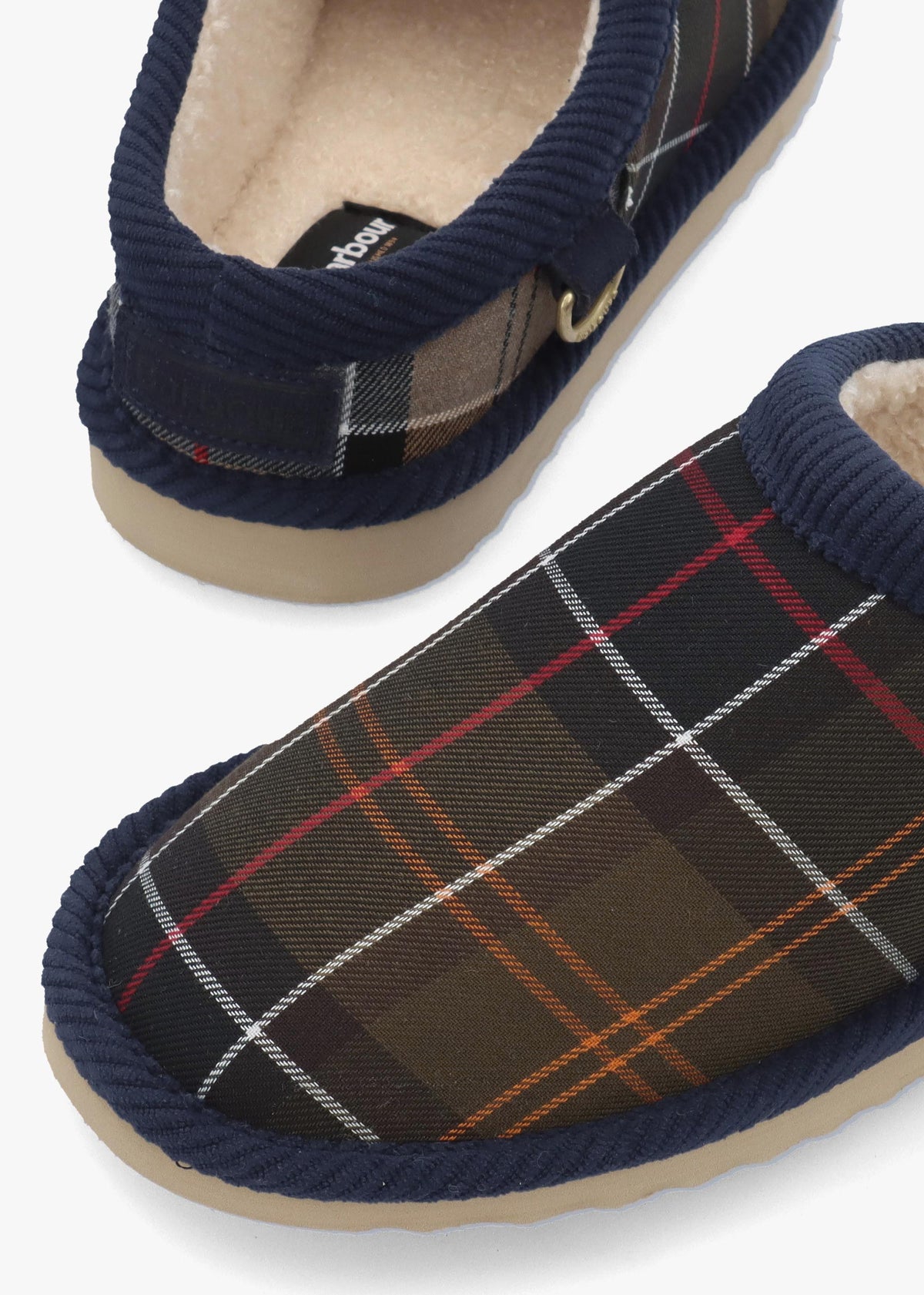 BARBOUR CORBRIDGE SLIPPER - Khaki Fabric