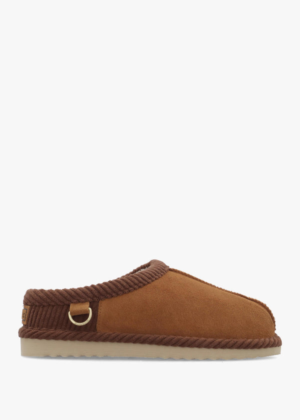 Corbridge Tan Suede Slippers