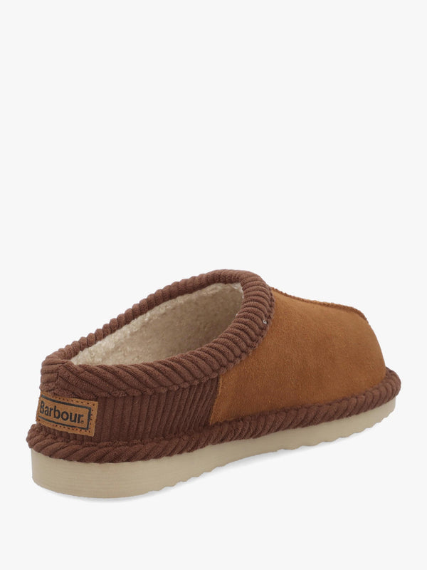 BARBOUR CORBRIDGE SLIPPER - Tan Suede