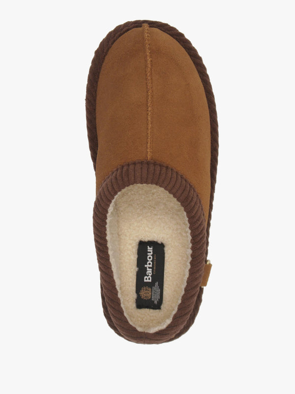 BARBOUR CORBRIDGE SLIPPER - Tan Suede