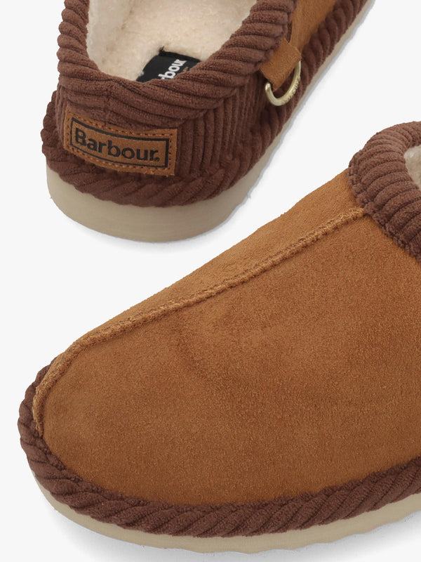 BARBOUR CORBRIDGE SLIPPER - Tan Suede