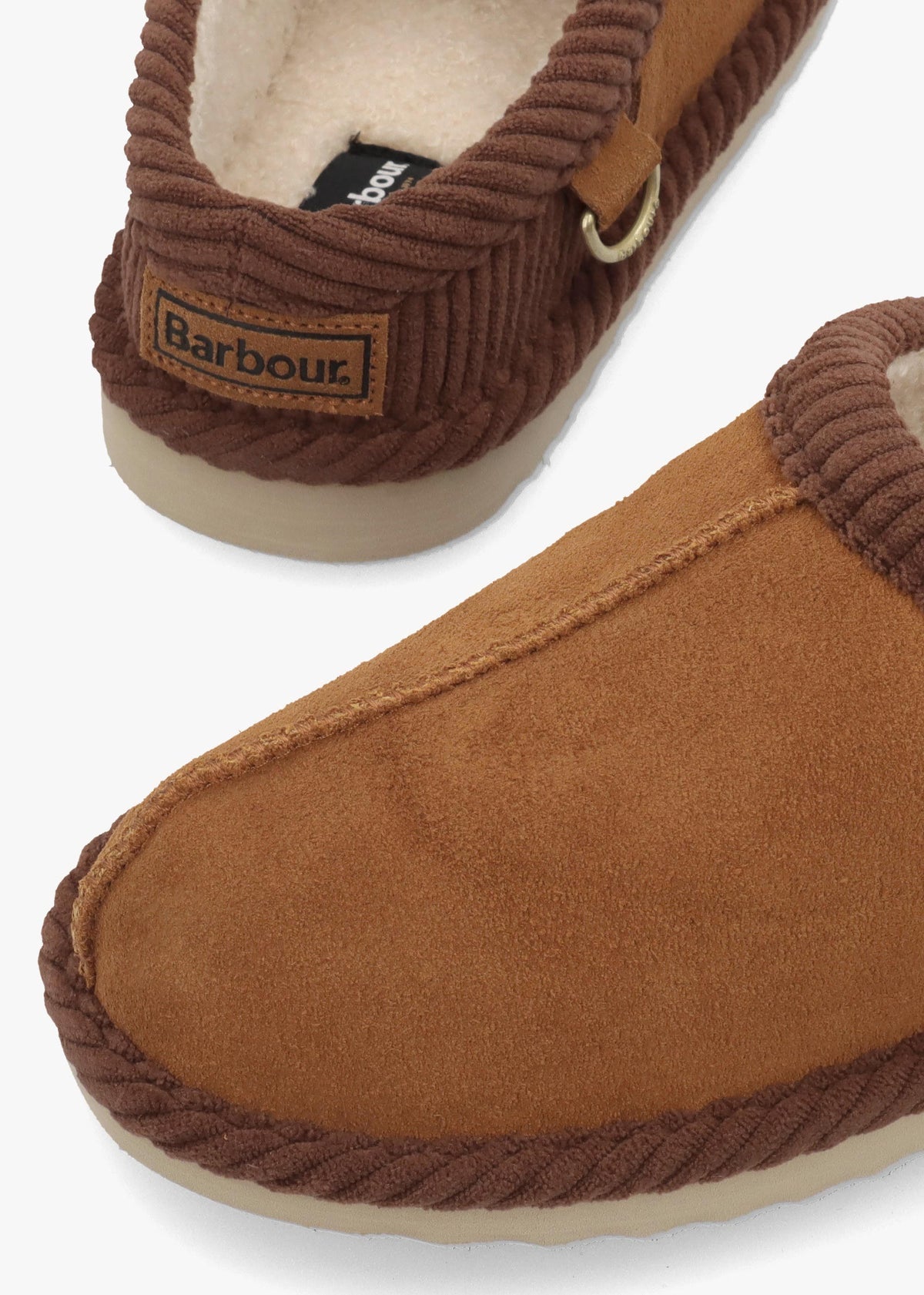 BARBOUR CORBRIDGE SLIPPER - Tan Suede