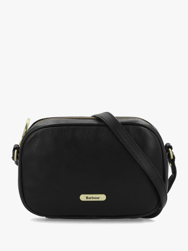 BARBOUR DAPHNE MINI LEATHER CROSSBODY - Black Leather