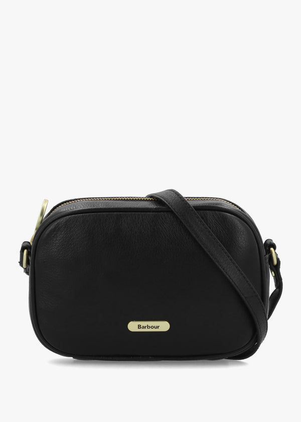 Daphne Mini Black Leather Cross-Body Bag