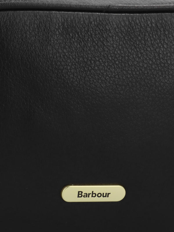 BARBOUR DAPHNE MINI LEATHER CROSSBODY - Black Leather