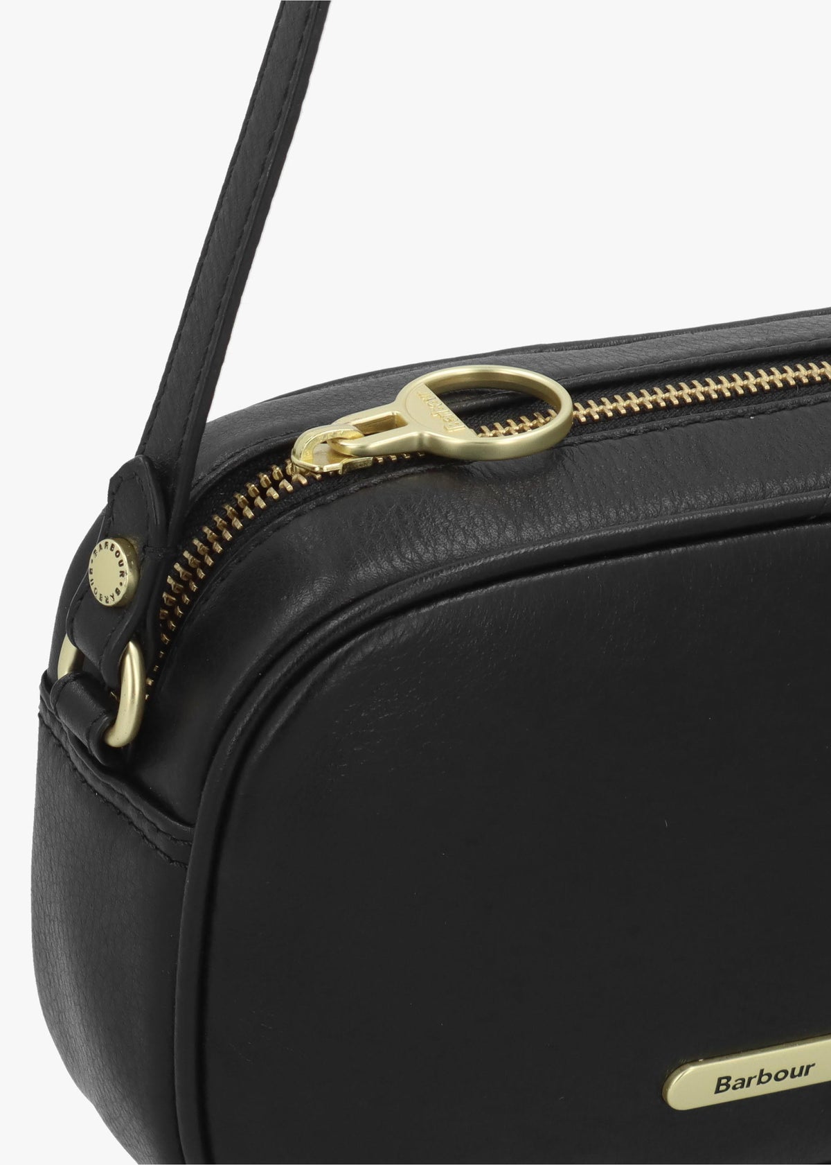 BARBOUR DAPHNE MINI LEATHER CROSSBODY - Black Leather