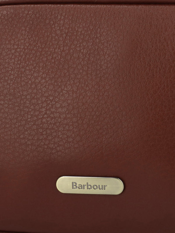 BARBOUR DAPHNE MINI LEATHER CROSSBODY - Brown Leather