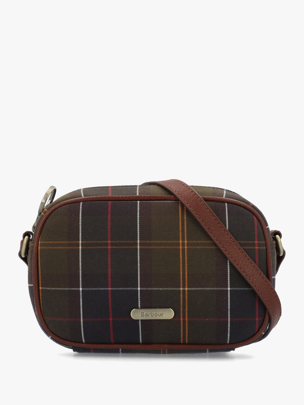 BARBOUR DAPHNE MINI TARTAN CROSSBODY - Khaki Fabric