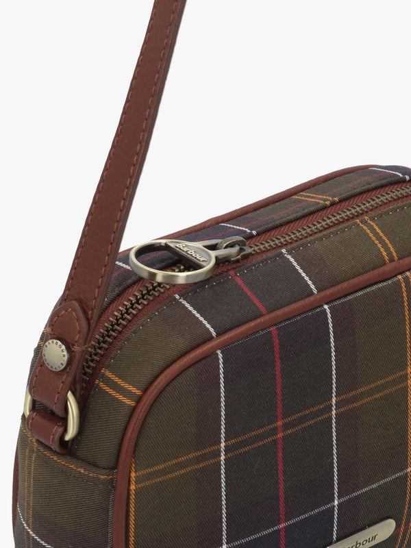 BARBOUR DAPHNE MINI TARTAN CROSSBODY - Khaki Fabric