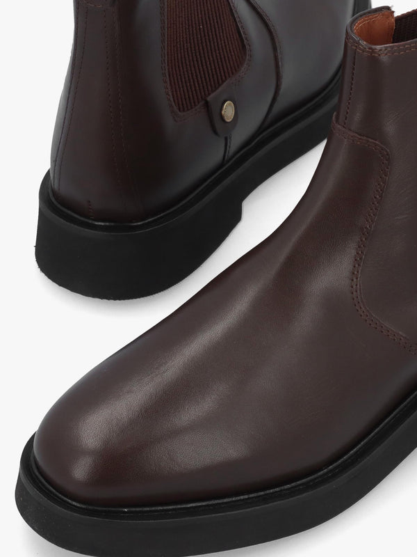 Barbour Delfina Dark Chocolate Leather Chelsea Boots