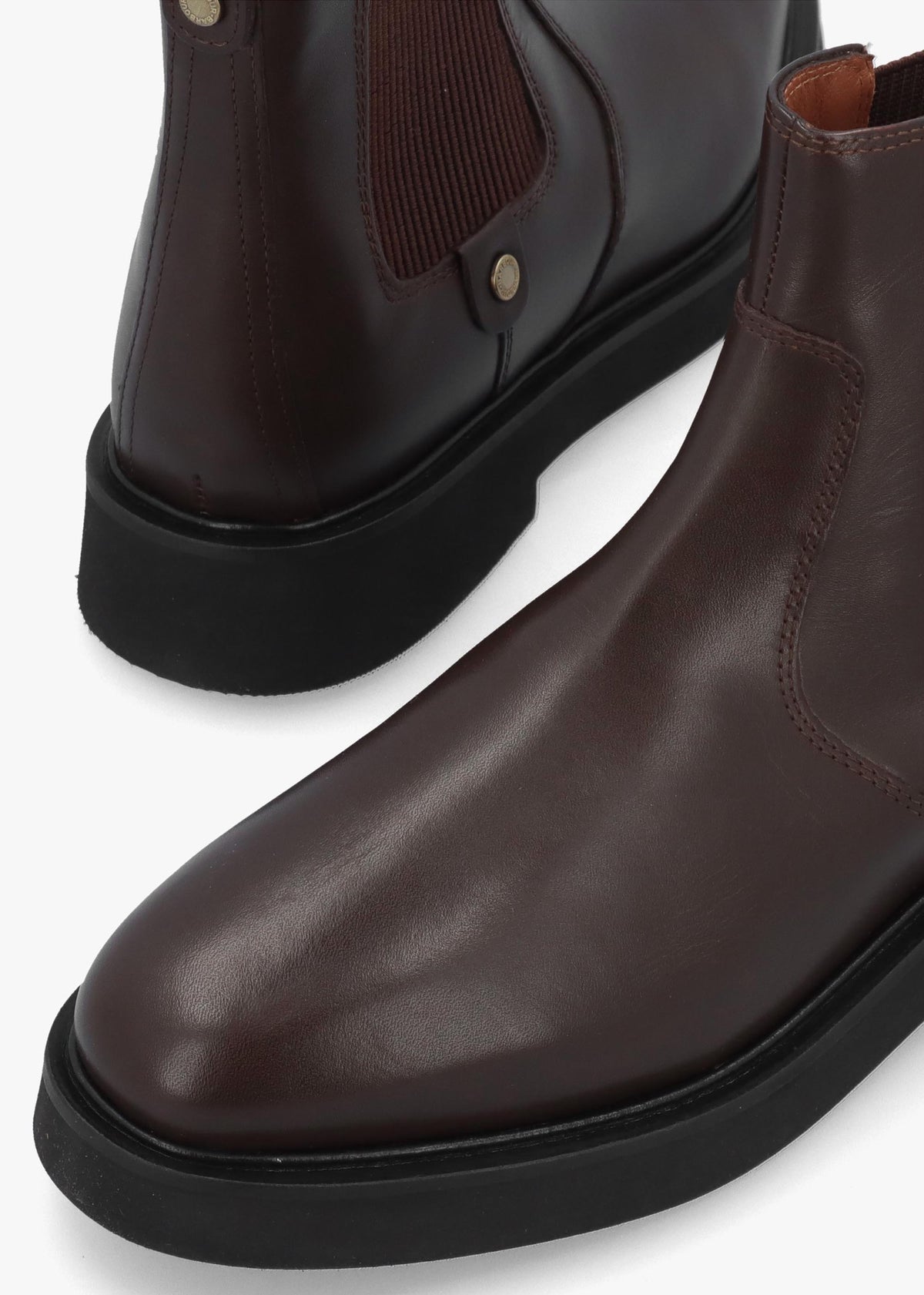 Barbour Delfina Dark Chocolate Leather Chelsea Boots
