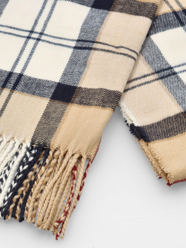 Barbour Women’s Dover Hessian Tartan Beanie & Hailes Scarf Gift Set