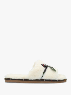 Barbour Eleanora Cream Slipper