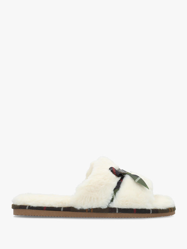Barbour Eleanora Cream Slipper
