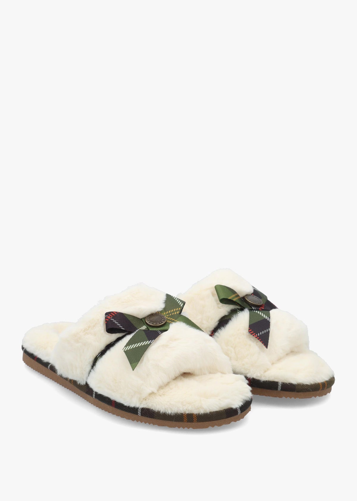 Barbour Eleanora Cream Slipper