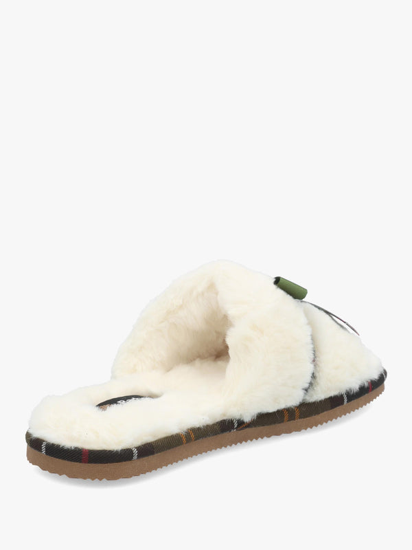 Barbour Eleanora Cream Slipper
