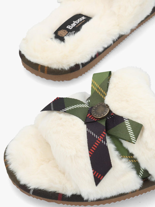 Barbour Eleanora Cream Slipper