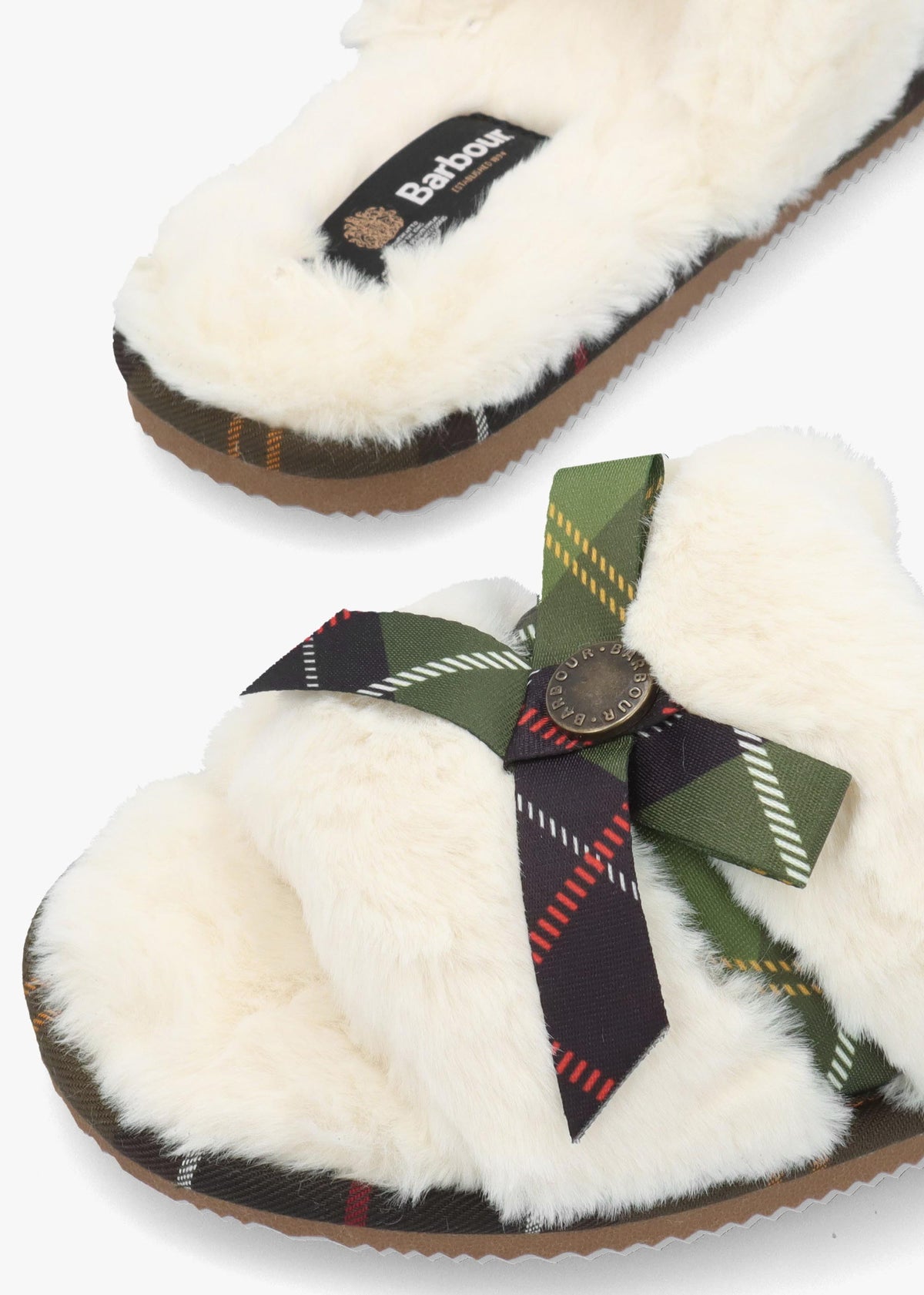 Barbour Eleanora Cream Slipper