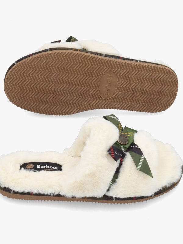 Barbour Eleanora Cream Slipper