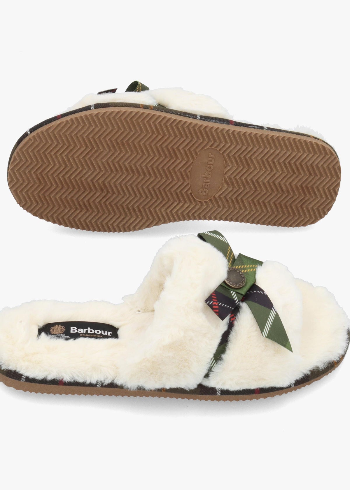 Barbour Eleanora Cream Slipper