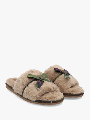 Barbour Eleanora Taupe Slipper