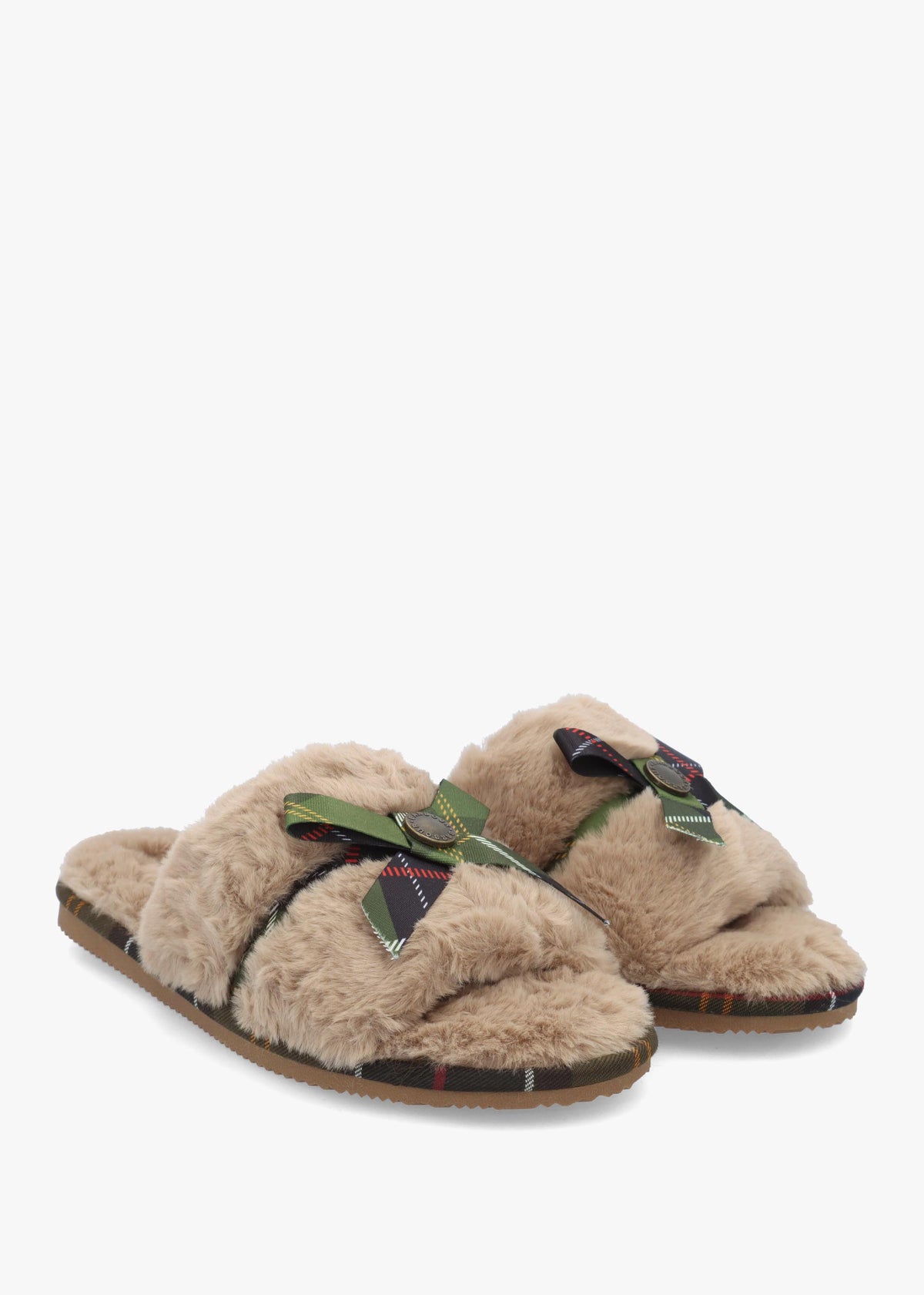 Barbour Eleanora Taupe Slipper