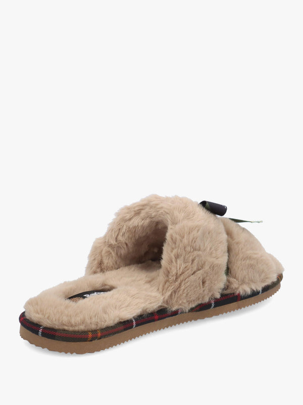 Barbour Eleanora Taupe Slipper