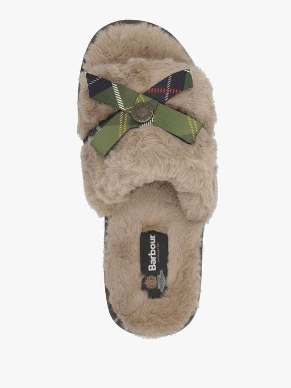 Barbour Eleanora Taupe Slipper