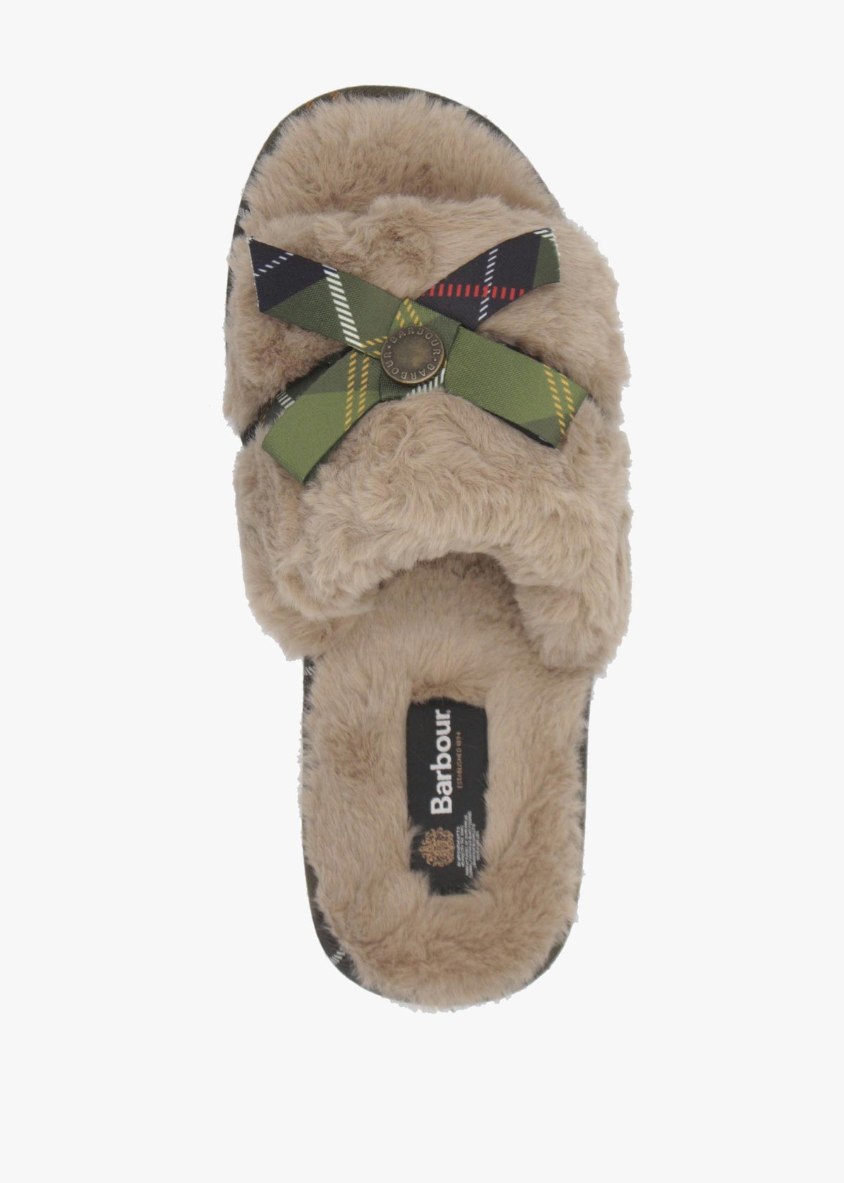 Barbour Eleanora Taupe Slipper