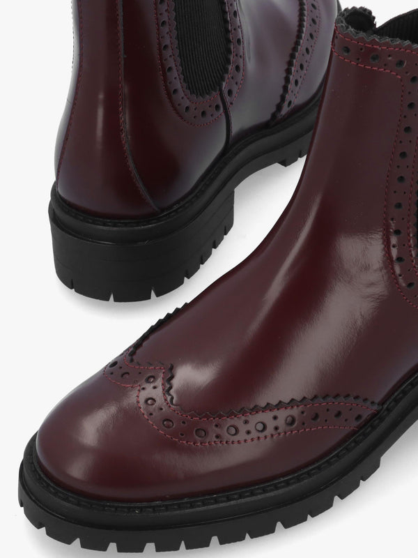 Barbour Fawne Cherry Leather Chelsea Boots