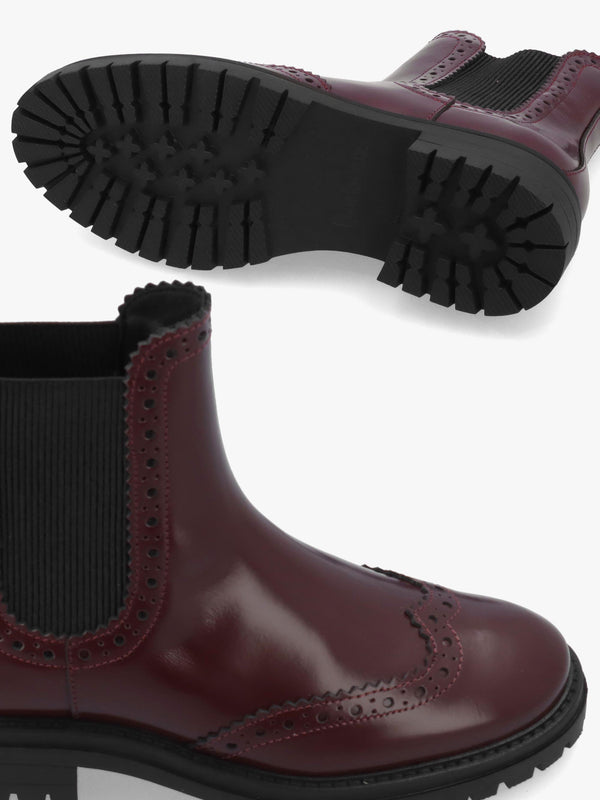 Barbour Fawne Cherry Leather Chelsea Boots
