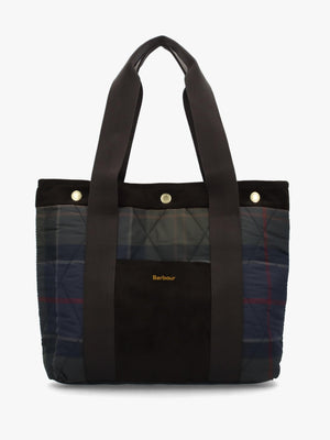 Barbour Healy Quilted Tartan Tote Bag