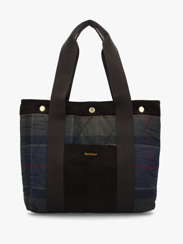 Barbour Healy Quilted Tartan Tote Bag