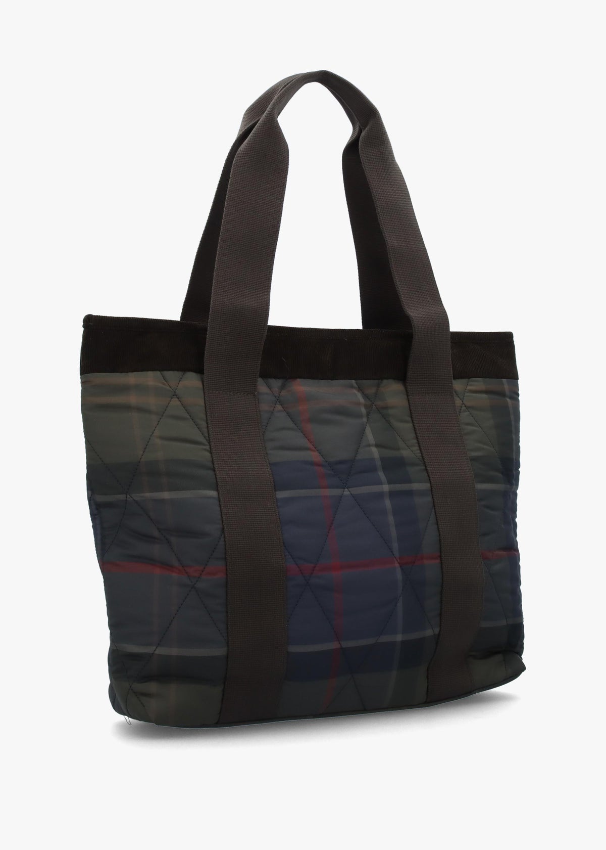 Barbour Healy Quilted Tartan Tote Bag