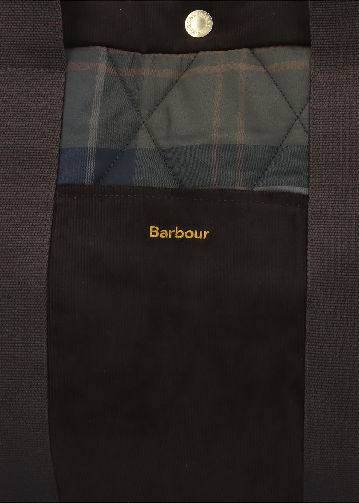 Barbour Healy Quilted Tartan Tote Bag