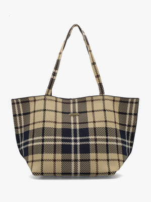 Barbour Layla Birchwood Dress Tartan Tote Bag
