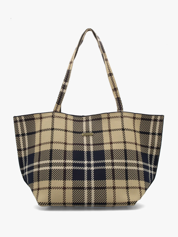 Barbour Layla Birchwood Dress Tartan Tote Bag