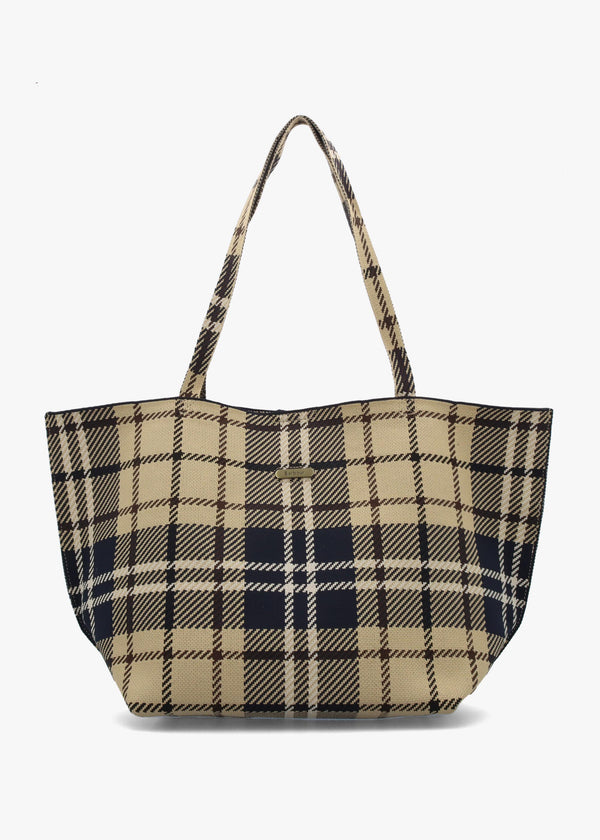 Barbour Layla Birchwood Dress Tartan Tote Bag