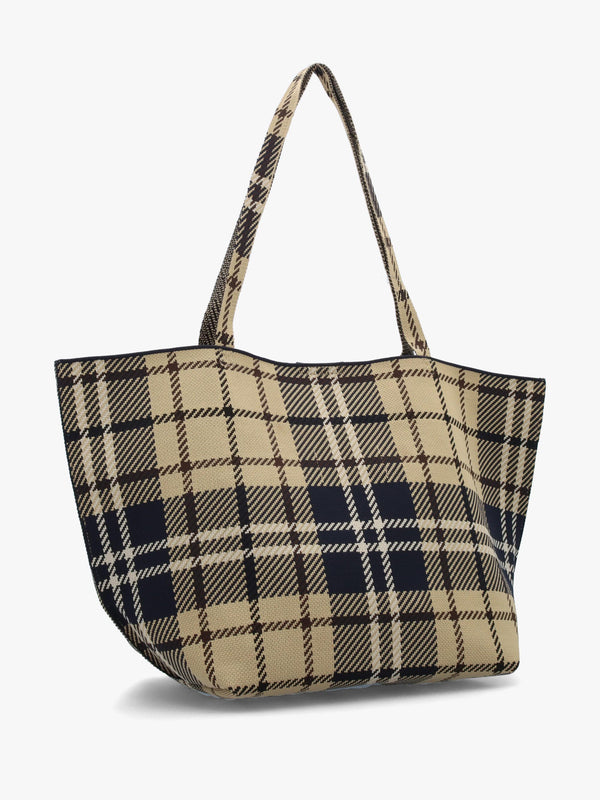 Barbour Layla Birchwood Dress Tartan Tote Bag