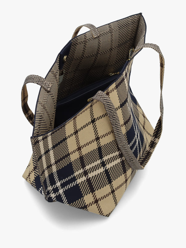 Barbour Layla Birchwood Dress Tartan Tote Bag